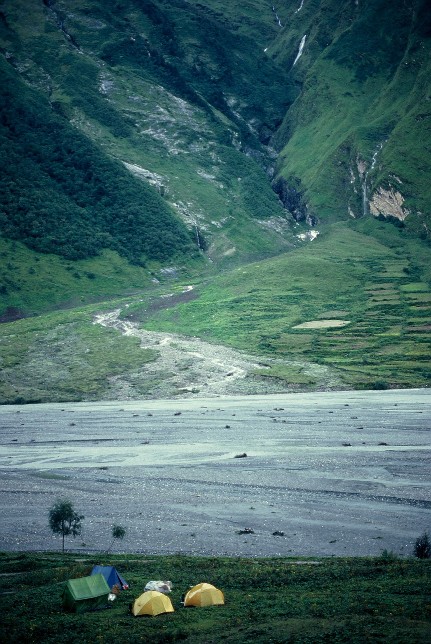 Koketanti falu termfldje a Kali Gandaki tls partjn