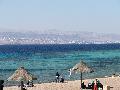 Aqabai Szabad-strand. A tls parton az izraeli Eilat vrosa