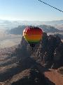 Hlgballonnal Wadi Rum felett