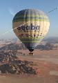 Hlgballonnal Wadi Rum felett